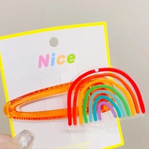 Orange Rainbow Barrettes NEW‎